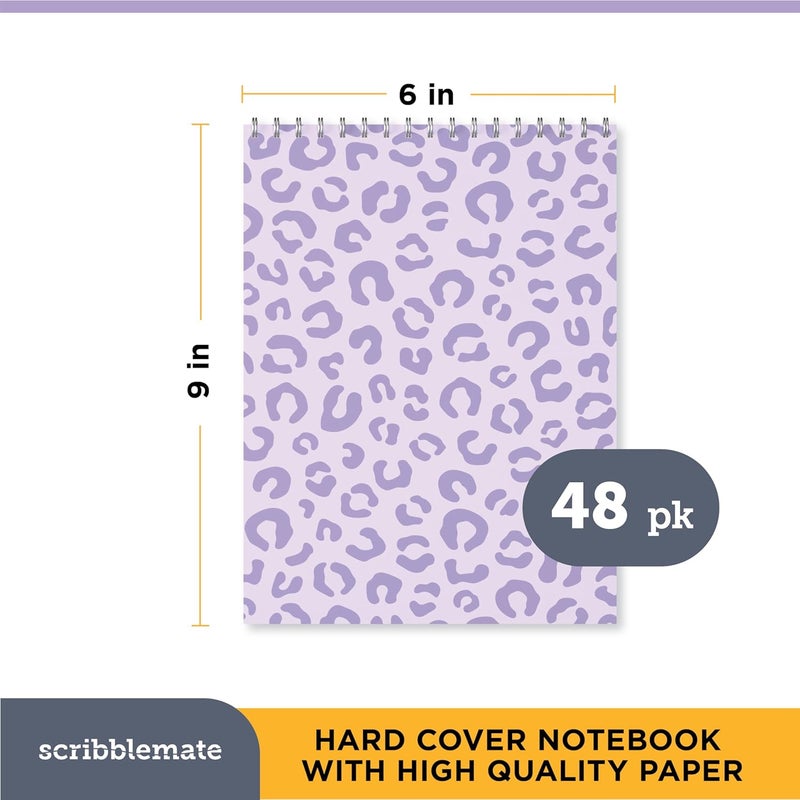 ScribbleMate Steno Pads Spiral 6x9 Assorted Colors Notebooks for Work, 80 Sheets Top Spiral Notepad Stenographer Steno Books (48 Pack, Soft Colors) - Image 4